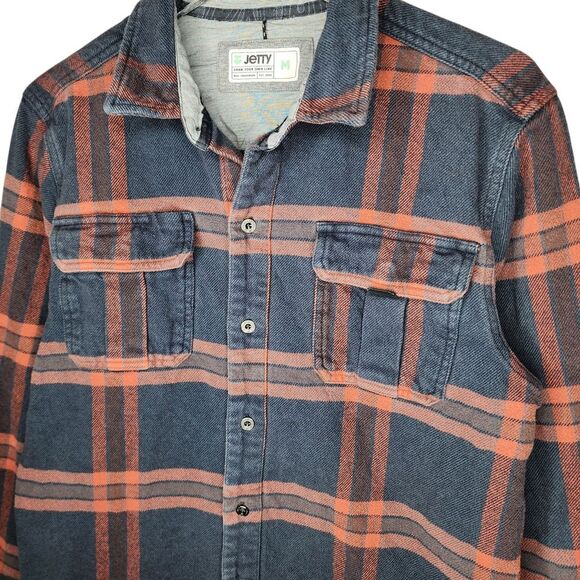 Jetty Arbor Long sleeve Flannel In The Color Tidal - Picture 2 of 9